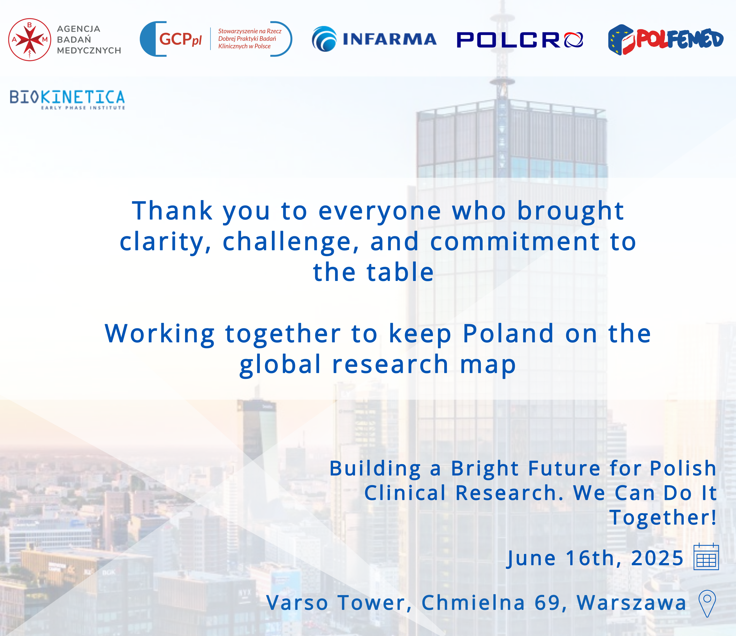 strategic meeting “Building a Bright Future for Polish Clinical Research. We Can Do It Together!”